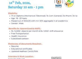 Granules India Ltd – Walk-In Interview For Apprenticeship in Production & Manufacturing Compliance on 14 February 2026