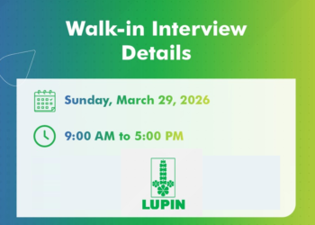 Lupin Limited – Walk-In Interview For Production, QA, QC & Packaging Departments on 29 March 2026