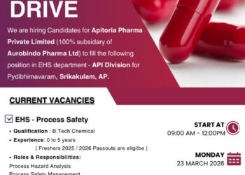 Aurobindo Pharma Ltd – Walk-In Interview For EHS Department on 23 March 2026