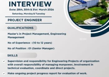 Bharat Parenterals Limited – Walk-In Interview For Project Engineer on 28th, 30th & 31st March 2026