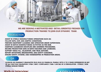 Aculife Healthcare Pvt. Ltd – Walk-In Interview For Production & QA (Freshers) on 20 March 2026