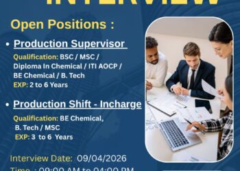 Bharat Rasayan Limited – Walk-In Interview For Production Department on 09 April 2026