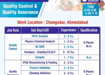 Unison Pharmaceuticals Pvt. Ltd – Walk-In Interview For Quality Control & Quality Assurance on 3rd May 2026