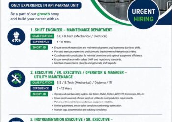 Harman Finochem Limited Hiring For Maintenance & Utility Departments || Apply Now