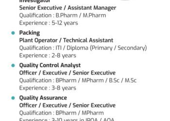 Zydus Lifesciences Limited – Walk-In Interview For Multiple Departments on 7th June 2026